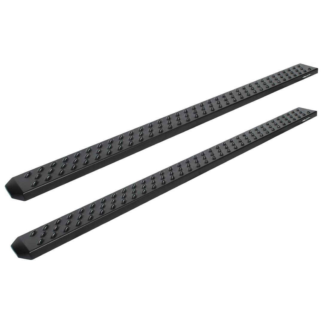 RAPTOR 2104-0143BT Running Boards Steps 6.5in Wide Sawtooth Grip Black Aluminum for 07-21 Tundra CrewMax Cab - The Twister Group Tools product