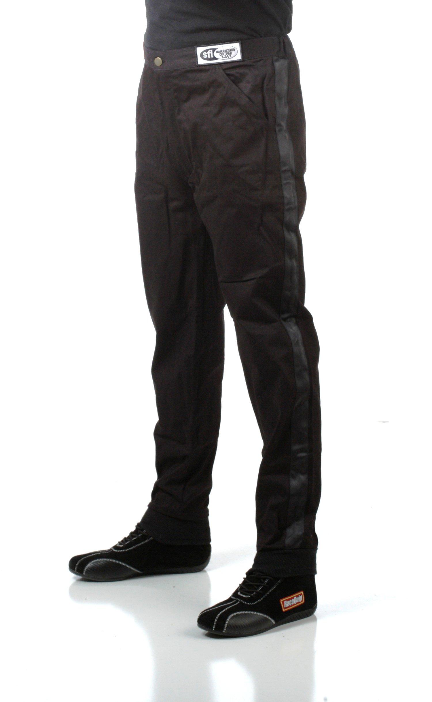 RACEQUIP 112007 Racing Driver Fire Suit Pants Single Layer SFI 3.2A/ 1 Black 2X-Large - High quality product image showing RACEQUIP 112007 Racing Driver Fire Suit Pants Single Layer SFI 3.2A/ 1 Black 2X-Large details and features