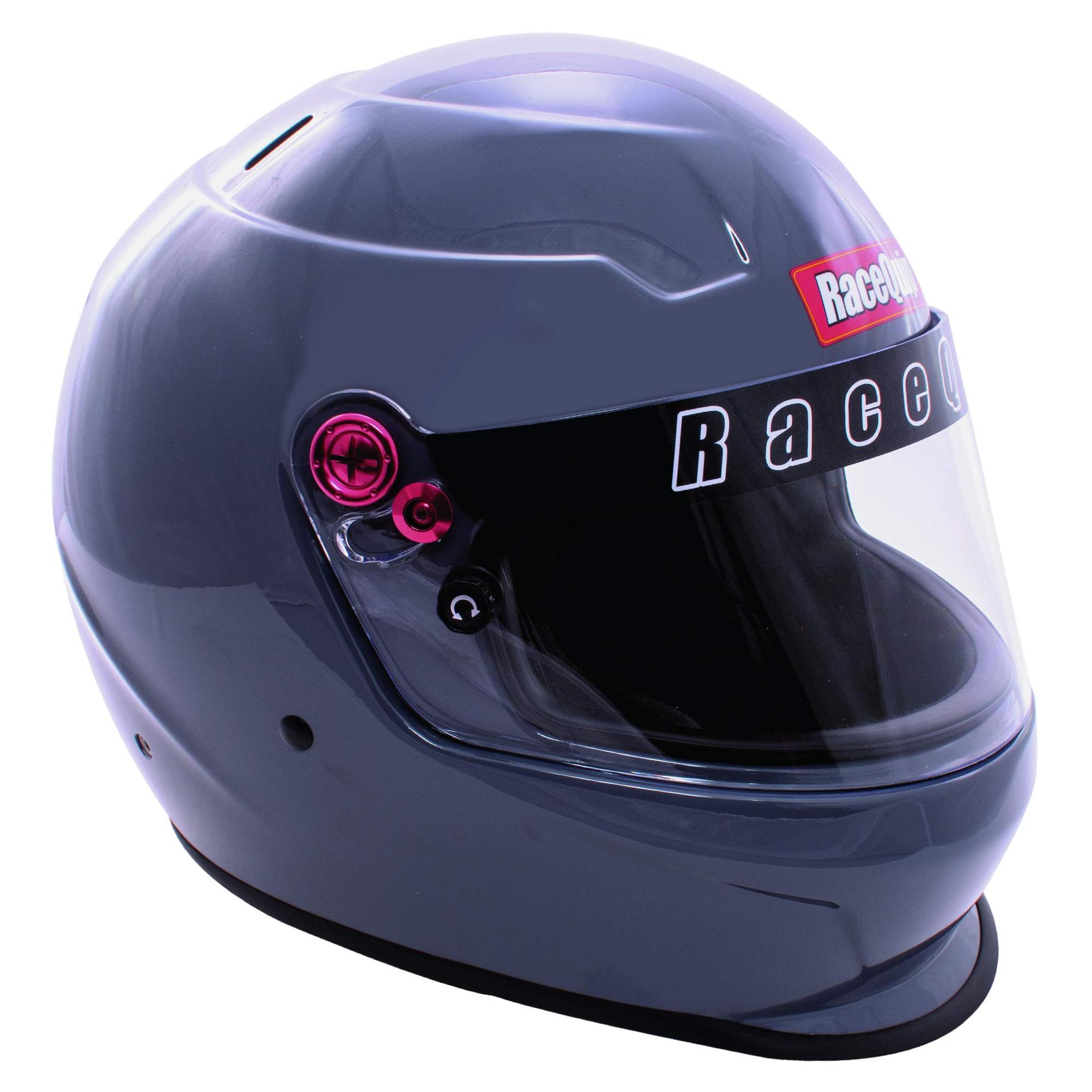 RACEQUIP 276665 Full Face Helmet PRO20 Series Snell SA2020 Rated Gloss Steel Large - High quality product image showing RACEQUIP 276665 Full Face Helmet PRO20 Series Snell SA2020 Rated Gloss Steel Large details and features