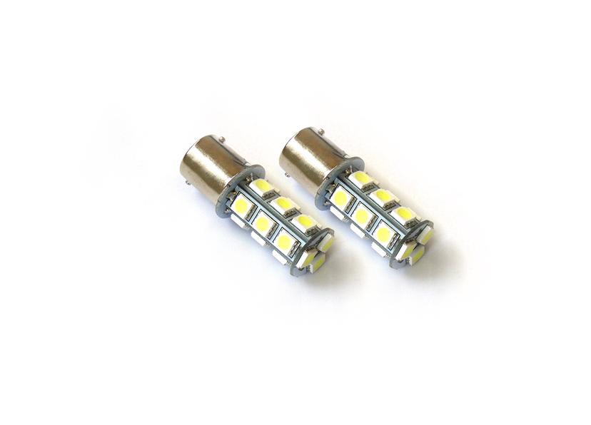 RACE SPORT RS-1156-W-5050 1156 5050 LED 18 Chip Bulbs (White) (Pair)