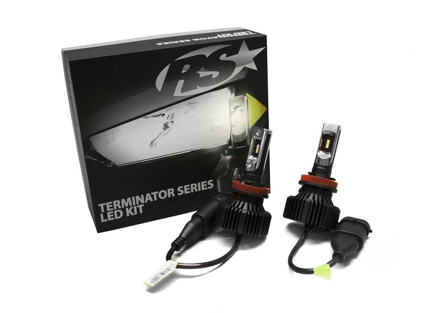 RACE SPORT H10TLED Lighting Terminator Series H10 Fan-less LED Conversion Headlight Kit with Pin Point Projection Optical Aims and Shallow Mount Design