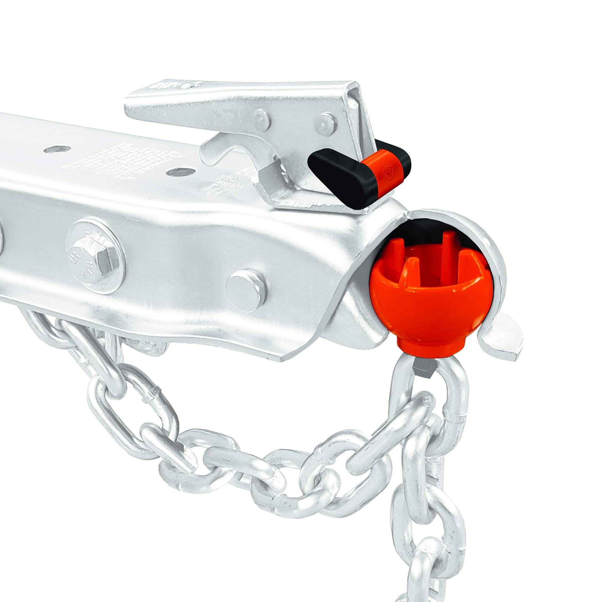 RIGHTLINE 100T12 Gear Anti-Theft Trailer Hitch Lock with Coupler Ball, Trailer Ball Lock for Unhitched Trailers - High quality product image showing RIGHTLINE 100T12 Gear Anti-Theft Trailer Hitch Lock with Coupler Ball, Trailer Ball Lock for Unhitched Trailers details and features