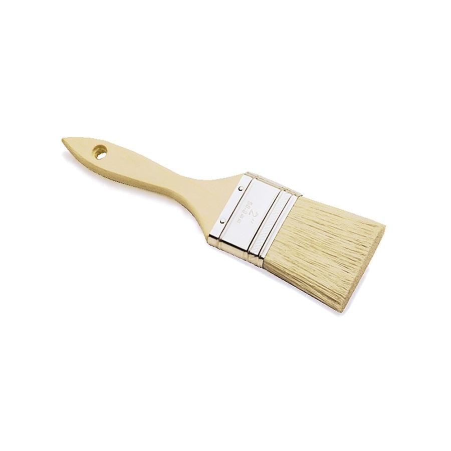 REDTREE 14012 CHIP PAINT BRUSH (WHITE BRISTLE), 1 Inch Brush; 5/16 Inch Thickness; 7 Inch Overall Length; Single Thick Density Brush; White China Bristle; Sanded/ Pointed Wood Handle; 5-5/8 Inch Handle Length; Single; Disposable - High quality product image showing REDTREE 14012 CHIP PAINT BRUSH (WHITE BRISTLE), 1 Inch Brush; 5/16 Inch Thickness; 7 Inch Overall Length; Single Thick Density Brush; White China Bristle; Sanded/ Pointed Wood Handle; 5-5/8 Inch Handle Length; Single; Disposable details and features