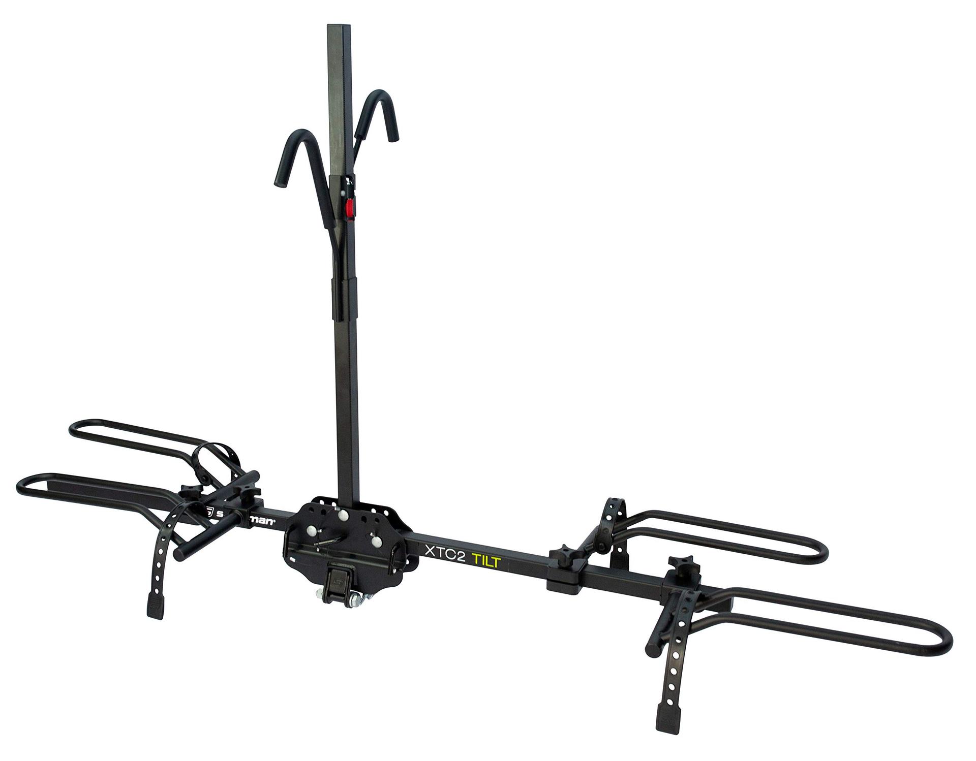 SWAGMAN 64671 XTC2 TILT Hitch Mount Bike Rack, Black, 1-1/4 INCH and 2 INCH hitch receiver, class 2 or higher - Product image