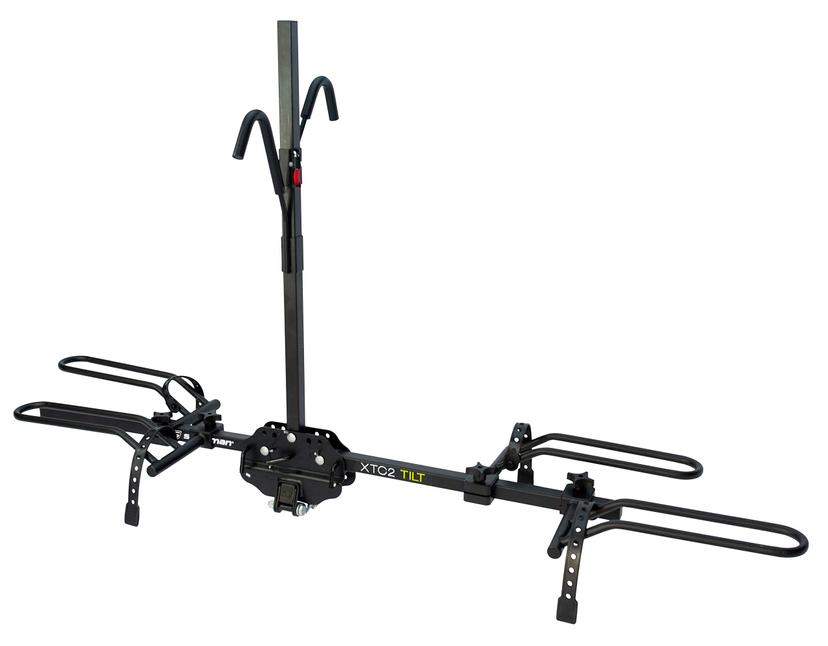 SWAGMAN 64671 XTC2 TILT Hitch Mount Bike Rack, Black, 1-1/4 INCH and 2 INCH hitch receiver, class 2 or higher