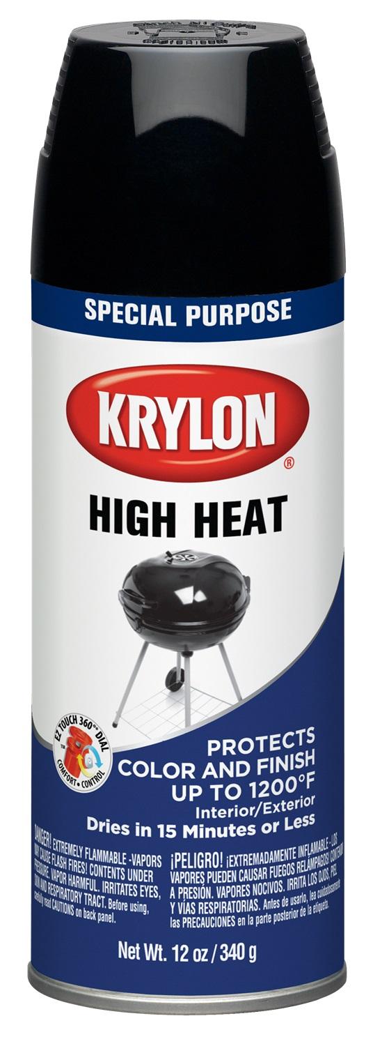 VHT 1618 BBQ & STOVE BLACK, BBQ and Stove; Heat Resistant To 600 Degrees Fahrenheit; Black; Aerosol Spray Can; 12 Ounce - The Twister Group Tools product