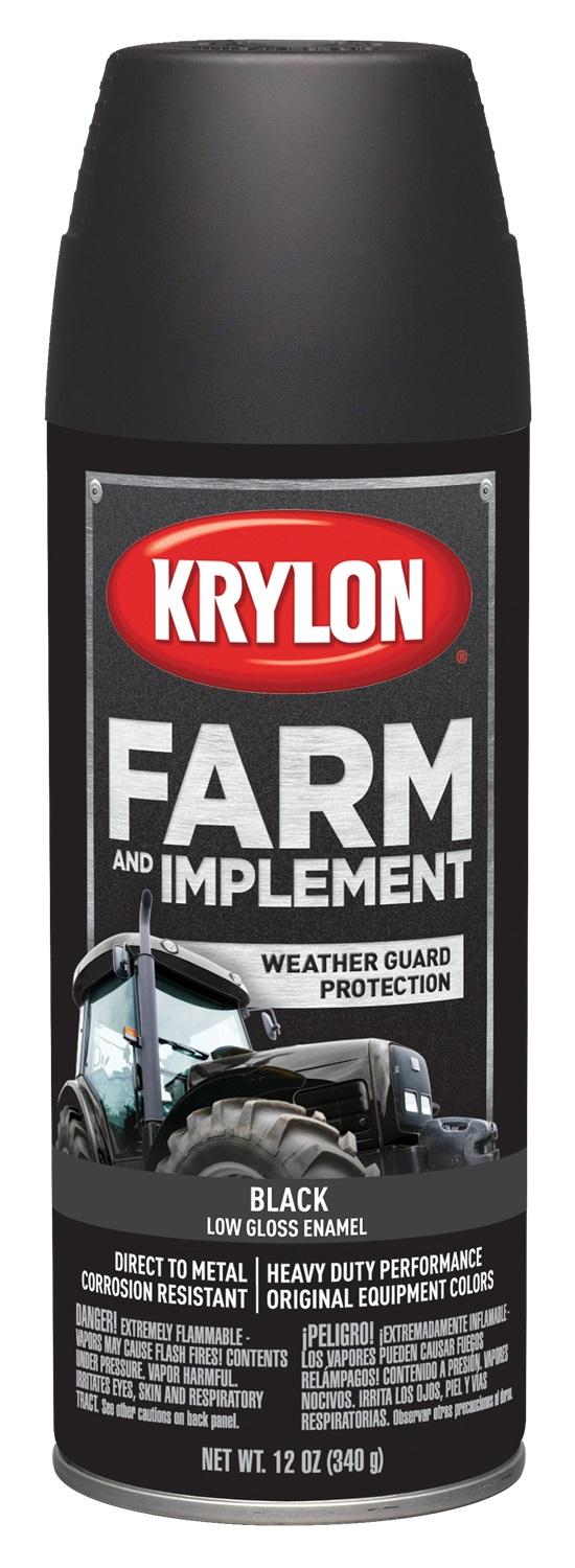 VHT 1935 FARM LOW GLOS BLACK 12 OZ, Farm and Implement Paint; Low Gloss Black; Aerosol Can; 12 Ounce
