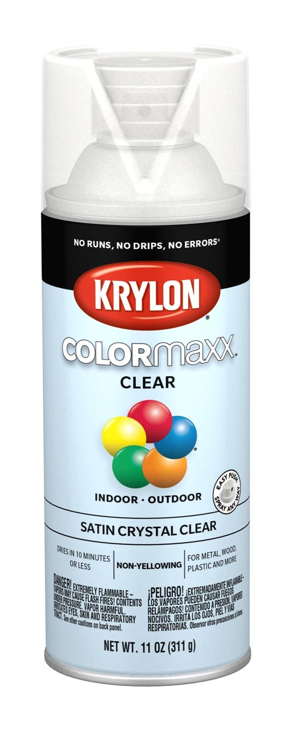 VHT 5562 SATIN CRYSTAL CLEAR, Acrylic Satin Crystal Clear; 11 Ounce Aerosol Can; Used For Wood/ Metal/ Wicker/ Plastic/ Glass/ Ceramic/ Fabric/ Paper Surface