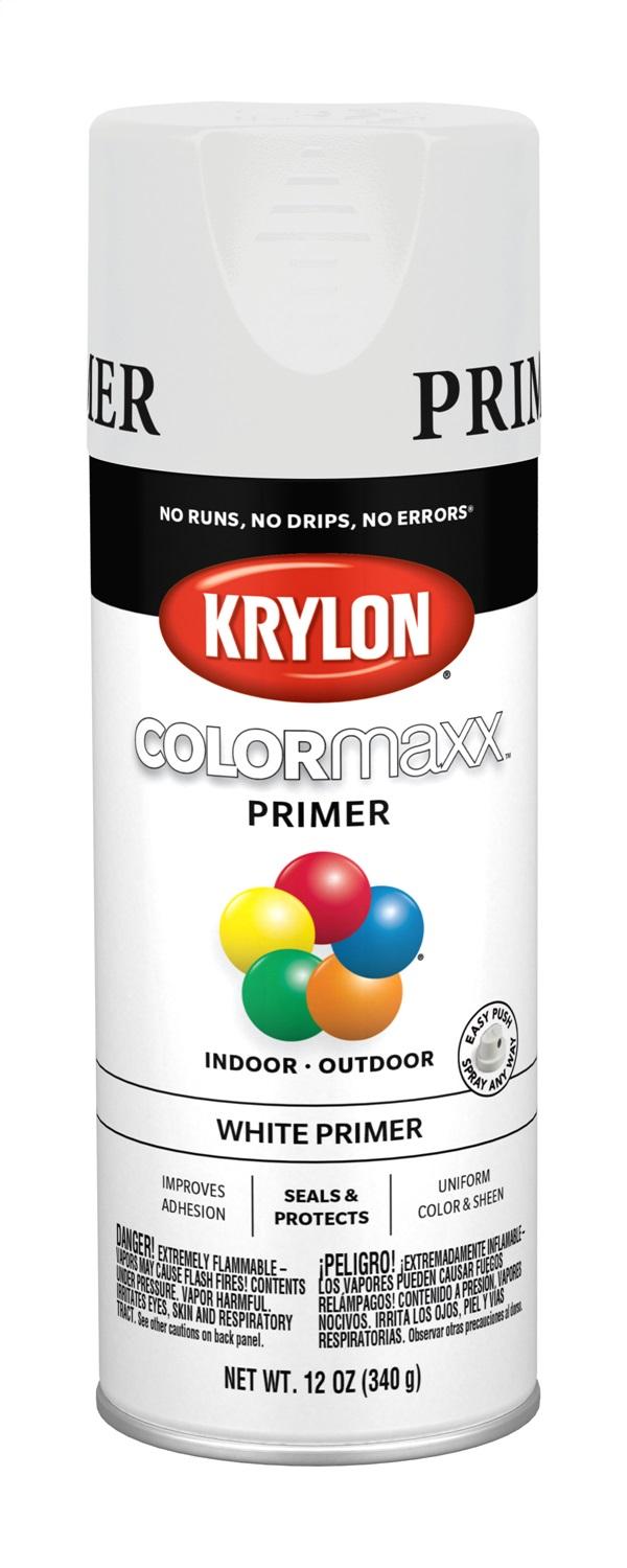 VHT 5584 WHITE PRIMER, Base Coat/ Adhesion Promoter/ Smooth Primer; For Use On Wood/ Metal/ Wicker/ Plastic/ Glass/ Ceramic/ Fabric/ Paper Surface; Covers Up To 25 Square Feet; White; 12 Ounce Aerosol Can; Single