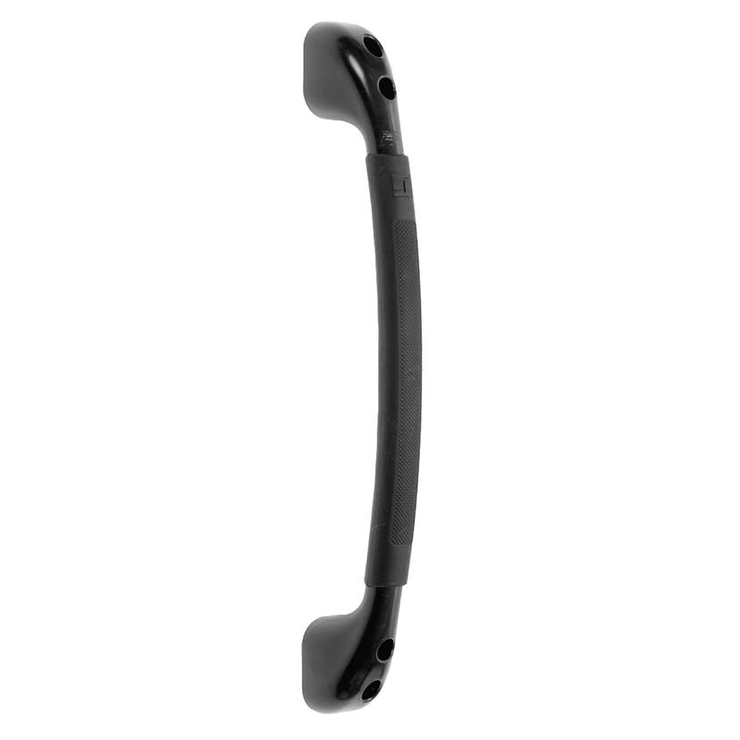 STROMBERG AH-150 Exterior Grab Bar; Black; Plastic; 18-5/8 Inch Length; RV Coach Entrance; Without Lights; With Soft Touch Molded Finger Grip