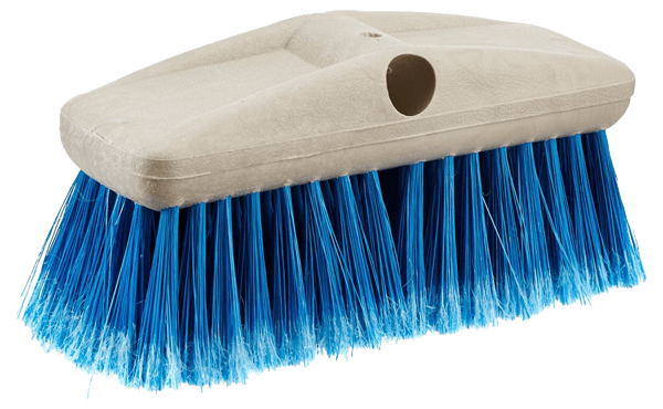 STAR BRITE 040011 8 inch Car Wash Brush; Rectangular Brush Head; Without Garden Hose Connection; Blue Plastic Medium Bristle; Without Soap Dispenser