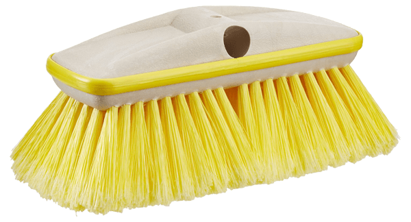 STAR BRITE 040161 Deluxe Soft Wash 8 INCH Brush Head W/Bumper - Dual Connections Fit Either Standard 3/4 INCH Threaded Poles or Extend-A-Brush Handles (Yellow) Soft - High quality product image showing STAR BRITE 040161 Deluxe Soft Wash 8 INCH Brush Head W/Bumper - Dual Connections Fit Either Standard 3/4 INCH Threaded Poles or Extend-A-Brush Handles (Yellow) Soft details and features