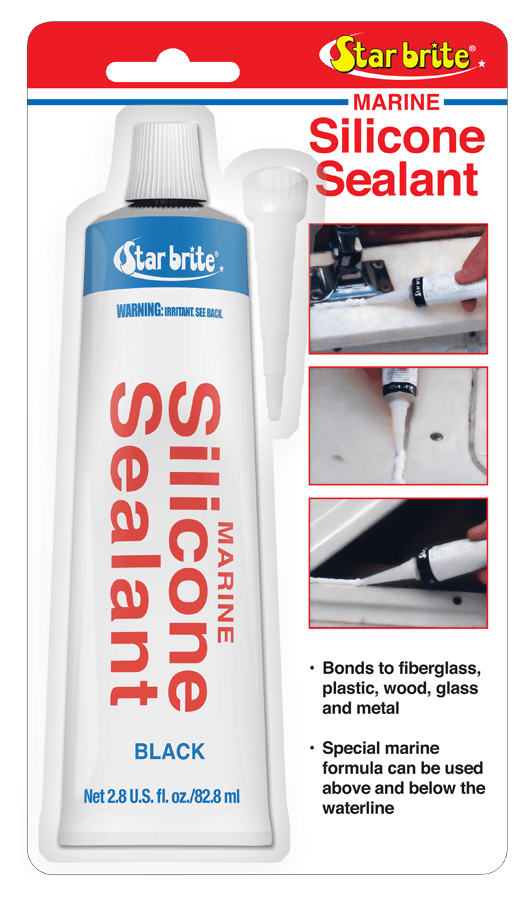 STAR BRITE 082103 Silicone Sealant Black 2.8 OZ. - High quality product image showing STAR BRITE 082103 Silicone Sealant Black 2.8 OZ. details and features