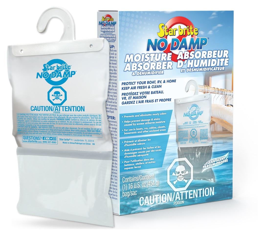 STAR BRITE 085470C NO DAMP HNG DEHUMIDIFIER 14OZ - CA, Granules In Hanging Bag; 16 Ounce Pack; Not Refillable; With Canadian Label - High quality product image showing STAR BRITE 085470C NO DAMP HNG DEHUMIDIFIER 14OZ - CA, Granules In Hanging Bag; 16 Ounce Pack; Not Refillable; With Canadian Label details and features