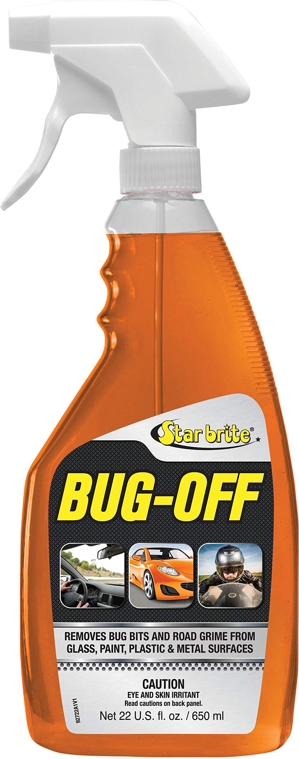 STAR BRITE 092722 Bug Off - Premium Automotive Dead Insect Residue Cleaner - Quick & Easy Bug Bit and Tar Remover for Cars - 22 OZ Spray - High quality product image showing STAR BRITE 092722 Bug Off - Premium Automotive Dead Insect Residue Cleaner - Quick & Easy Bug Bit and Tar Remover for Cars - 22 OZ Spray details and features