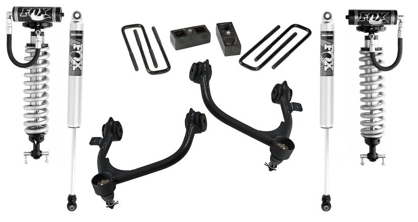 SUPERLIFT 3900FX SUSPENSION 3 INCH Lift Kit for Silverado/Sierra | Complete Lift Kit with Fox 2.0 Reservoir Shocks Fits 2019-2024 Chevrolet/Silverado GMC/Sierra 1500 2WD/4WD Excludes Trailboss or GT4