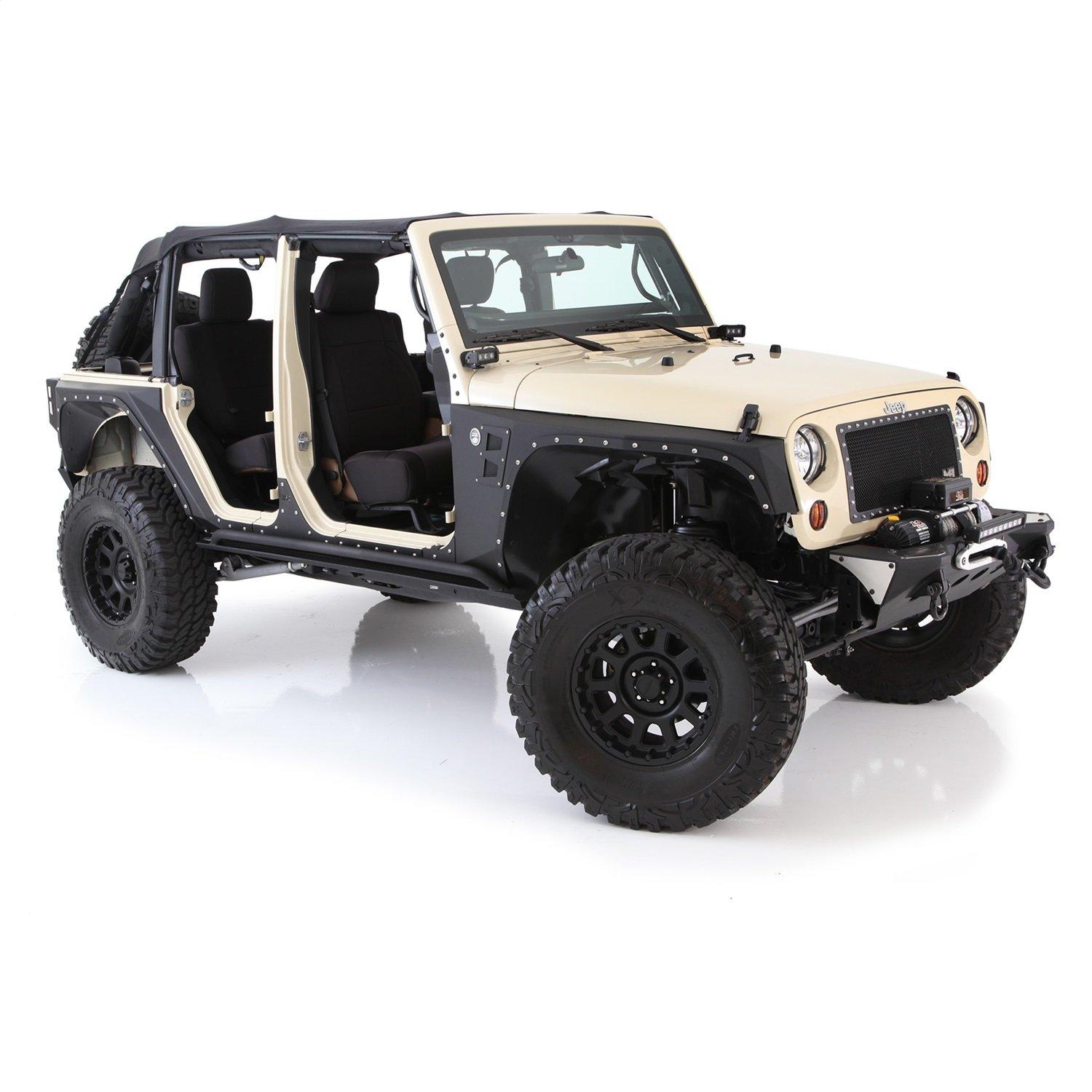 SMITTYBILT 76882 XRC Full Rear Corner Armor (Black) - High quality product image showing SMITTYBILT 76882 XRC Full Rear Corner Armor (Black) details and features
