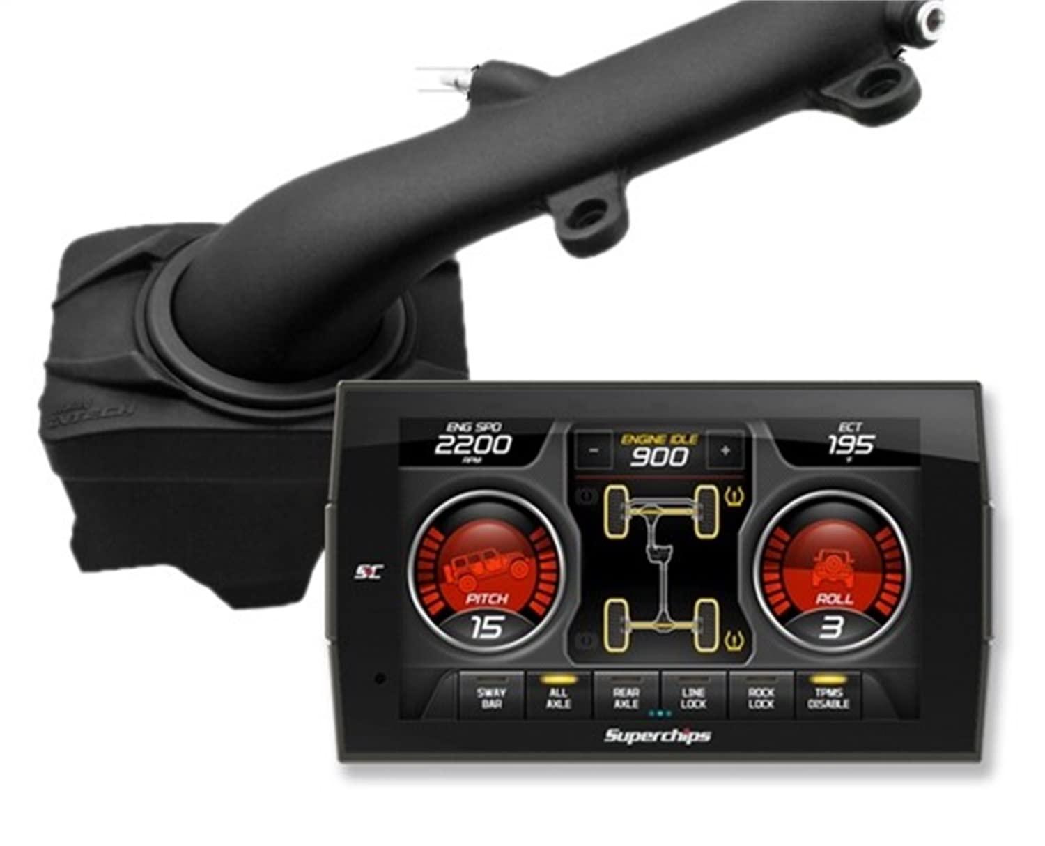 SUPERCHIPS 42051-P113 Performance Kit - TrailDash 3 + Holley iNTECH Cold Air Intake - High quality product image showing SUPERCHIPS 42051-P113 Performance Kit - TrailDash 3 + Holley iNTECH Cold Air Intake details and features