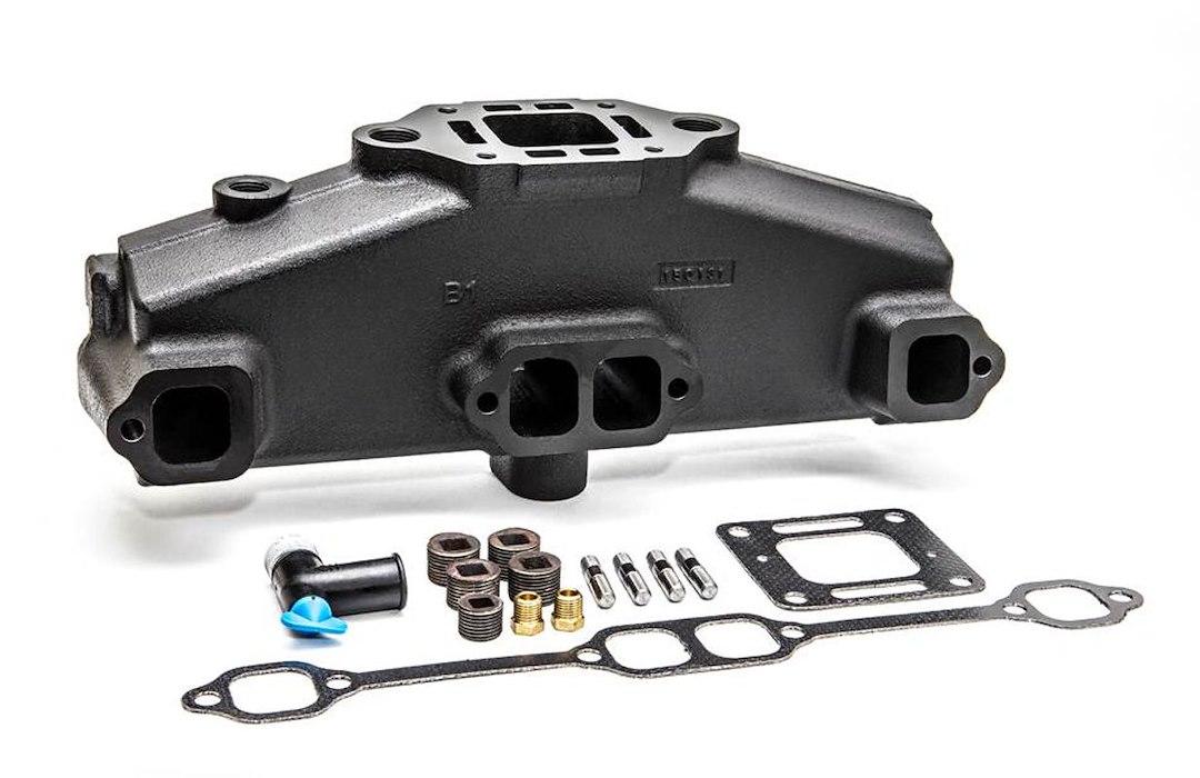 SIERRA 18-1953-2 MANIFOLD, Cast Iron; With Gasket; Without Mounting Hardware; Fits Mercruiser Stern Drive Outboard Engines - High quality product image showing SIERRA 18-1953-2 MANIFOLD, Cast Iron; With Gasket; Without Mounting Hardware; Fits Mercruiser Stern Drive Outboard Engines details and features