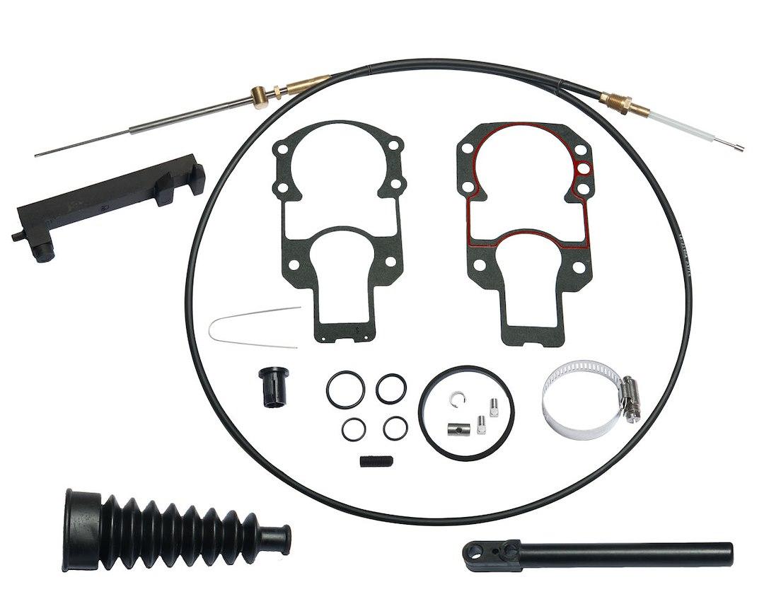 SIERRA 18-2603 LOWER SHIFT CABLE KIT, Fits 1978+ MC-I/ R/ MR/ Alpha One And Gen II; With Outdrive Mounting Gasket/ Outdrive Gasket Set/ Shift Cable Bellows/ Cable Anchor/ Anchor Set Screw - High quality product image showing SIERRA 18-2603 LOWER SHIFT CABLE KIT, Fits 1978+ MC-I/ R/ MR/ Alpha One And Gen II; With Outdrive Mounting Gasket/ Outdrive Gasket Set/ Shift Cable Bellows/ Cable Anchor/ Anchor Set Screw details and features