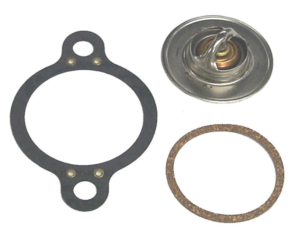SIERRA 18-3648 THERMOSTAT KIT, Temperature: 160 Degree Fahrenheit; With Thermostat Housing Gasket/ Thermostat Gasket; Fits Mercruiser Stern Drive Engines - High quality product image showing SIERRA 18-3648 THERMOSTAT KIT, Temperature: 160 Degree Fahrenheit; With Thermostat Housing Gasket/ Thermostat Gasket; Fits Mercruiser Stern Drive Engines details and features