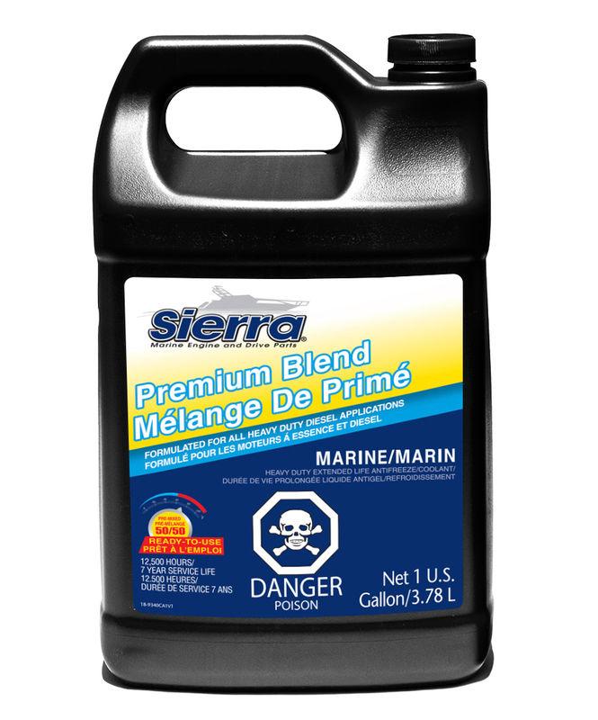 SIERRA 18-9340C HEAVY DUTY EXTENDED LIFE COOLANT/AN, Pre-Mixed 50-50; Yellow; Service Life Of Up To 7 Years Or 15 000 Hours; 1 Gallon Jug; Single; With English/ French Language Packaging - High quality product image showing SIERRA 18-9340C HEAVY DUTY EXTENDED LIFE COOLANT/AN, Pre-Mixed 50-50; Yellow; Service Life Of Up To 7 Years Or 15 000 Hours; 1 Gallon Jug; Single; With English/ French Language Packaging details and features