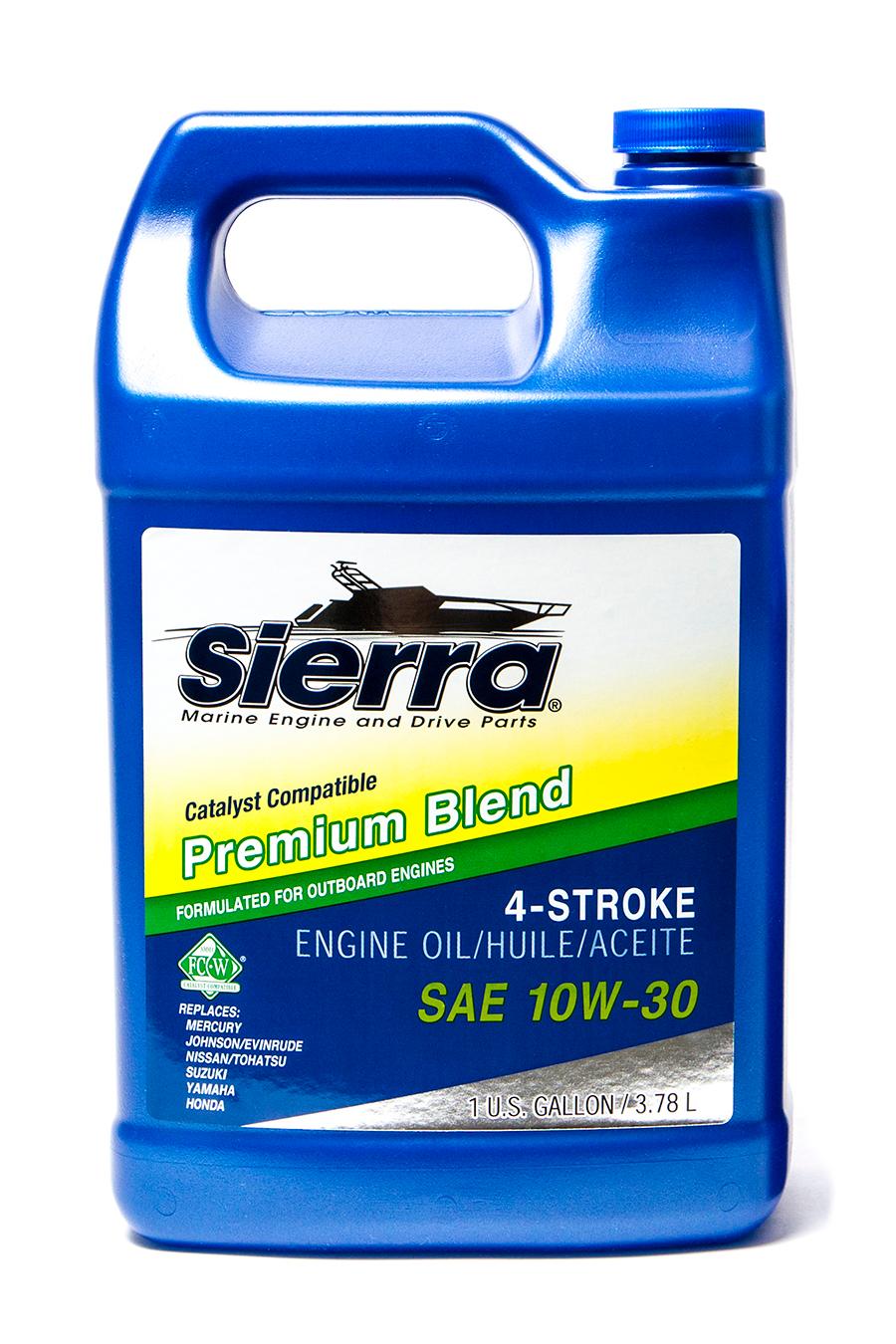 SIERRA 18-9420CAT-3 CATALYST OIL 10W30 GAL, SAE 10W-30; Premium Blend 4-Stroke Catalyst Engine Oil; 1 Gallon Jug; Single; NMMA FC-W Certified - The Twister Group Tools product