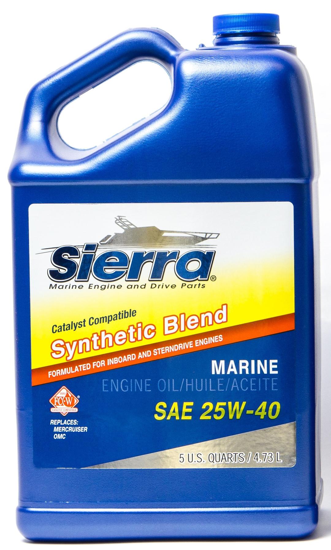 SIERRA 18-9440-4 25W40 Synthetic Blend Engine Oil 5 Quarts - The Twister Group Tools product