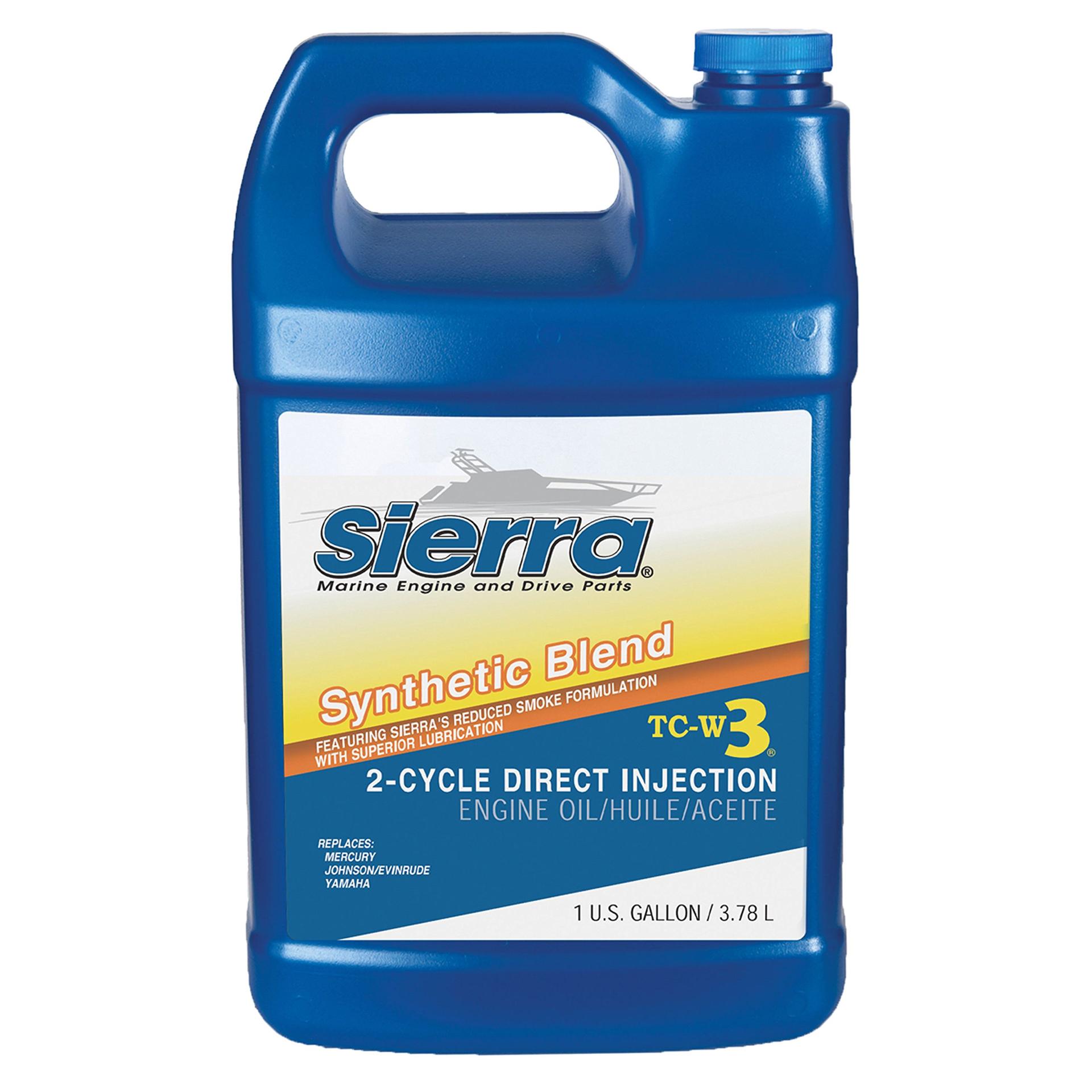 SIERRA 18-9530-3 Synthetic Blend Direct Injection 2-Stroke Engine Oil - 1 Gallon, white - High quality product image showing SIERRA 18-9530-3 Synthetic Blend Direct Injection 2-Stroke Engine Oil - 1 Gallon, white details and features