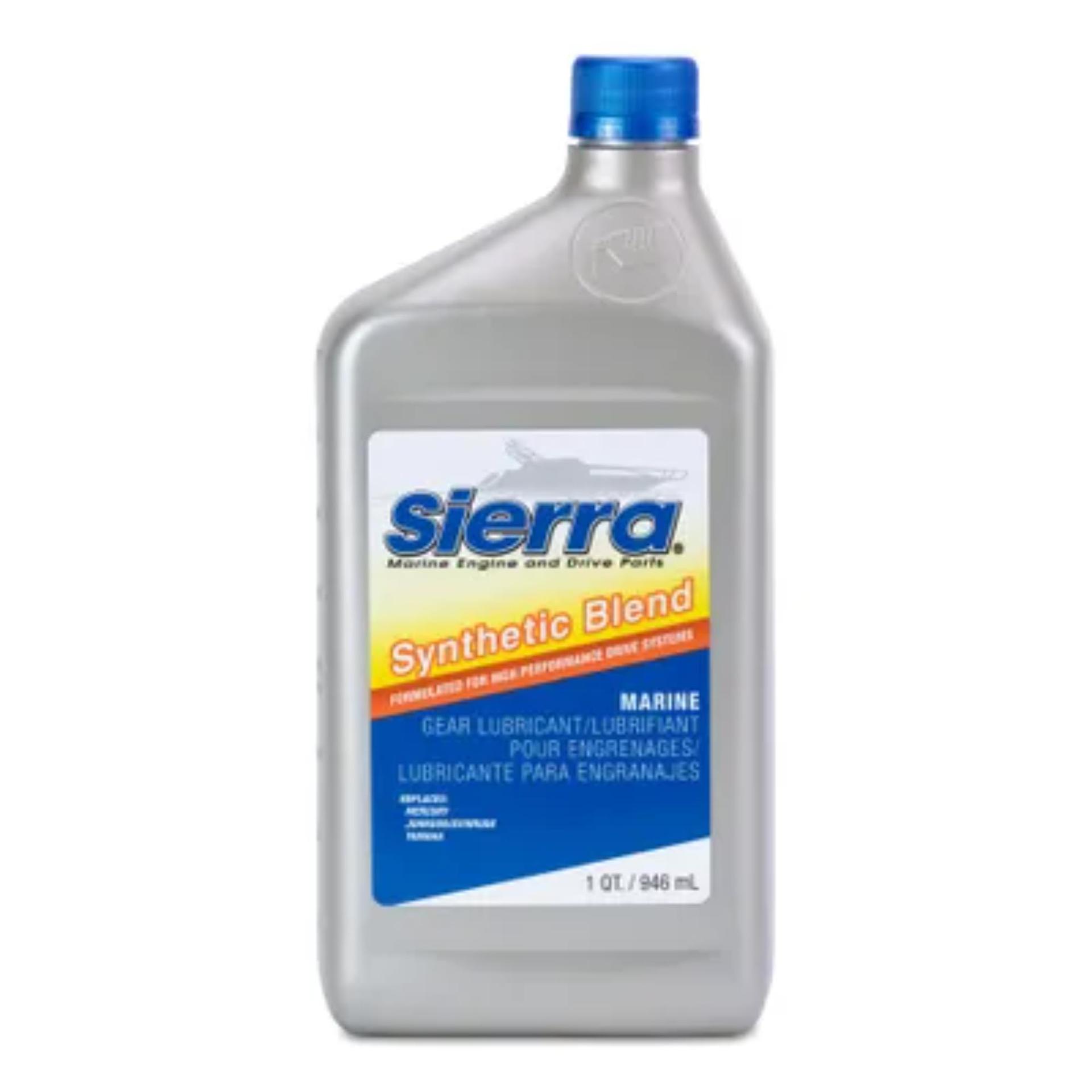 SIERRA 18-9650-2 Hi Performance Synthetic Blend Lower Unit Gear Lube Oil, 1 quart - High quality product image showing SIERRA 18-9650-2 Hi Performance Synthetic Blend Lower Unit Gear Lube Oil, 1 quart details and features