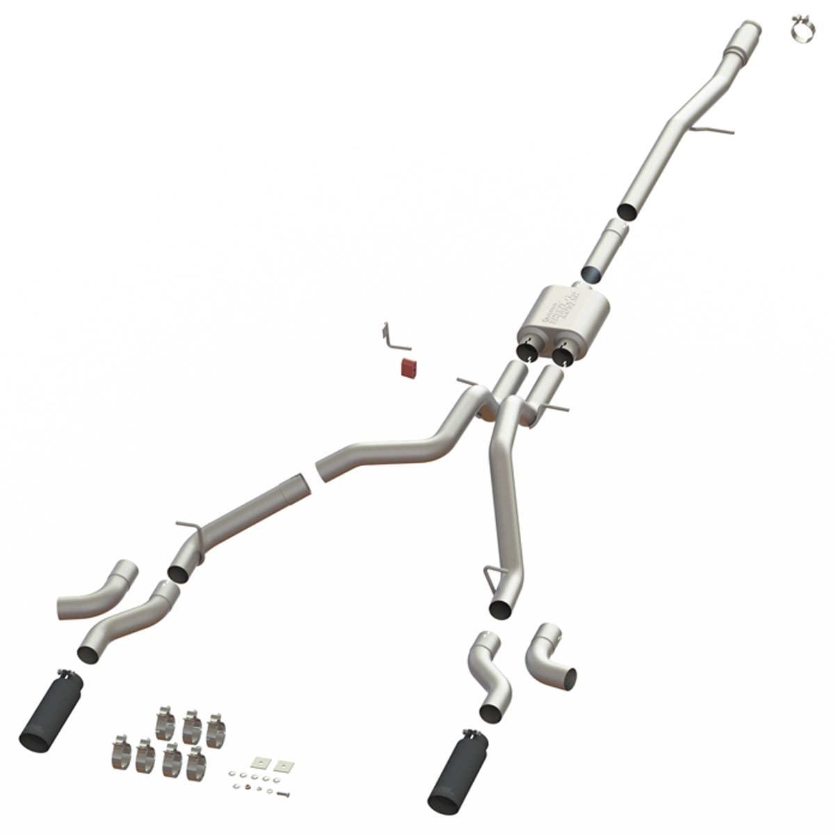 SPEEDFX 50101 Exhaust System Kit; MaxFlow Xtreme Cat Back System; 304 Stainless Steel; With MaxFlow Xtreme Muffler - High quality product image showing SPEEDFX 50101 Exhaust System Kit; MaxFlow Xtreme Cat Back System; 304 Stainless Steel; With MaxFlow Xtreme Muffler details and features