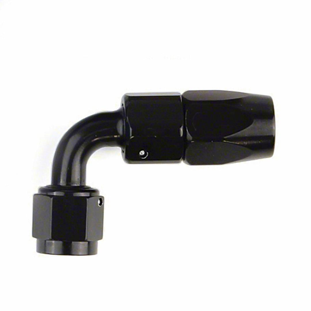 SPEEDFX 510690BK -6AN X 90 BLK HOSE END, Full Swivel; -6AN; 90 Degree; Anodized; Black; Aluminum; Single - High quality product image showing SPEEDFX 510690BK -6AN X 90 BLK HOSE END, Full Swivel; -6AN; 90 Degree; Anodized; Black; Aluminum; Single details and features