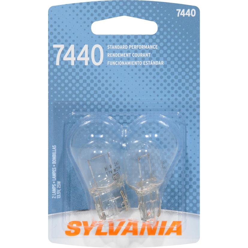 SYLVANIA 7440.BP2 7440 Basic Miniature Bulb (Contains 2 Bulbs)