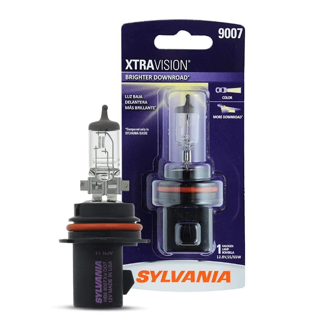 SYLVANIA 9007XV.BP 9007 XtraVision - High Performance Halogen Headlight Bulb, High Beam, Low Beam and Fog Replacement Bulb (Contains 1 Bulb) - High quality product image showing SYLVANIA 9007XV.BP 9007 XtraVision - High Performance Halogen Headlight Bulb, High Beam, Low Beam and Fog Replacement Bulb (Contains 1 Bulb) details and features