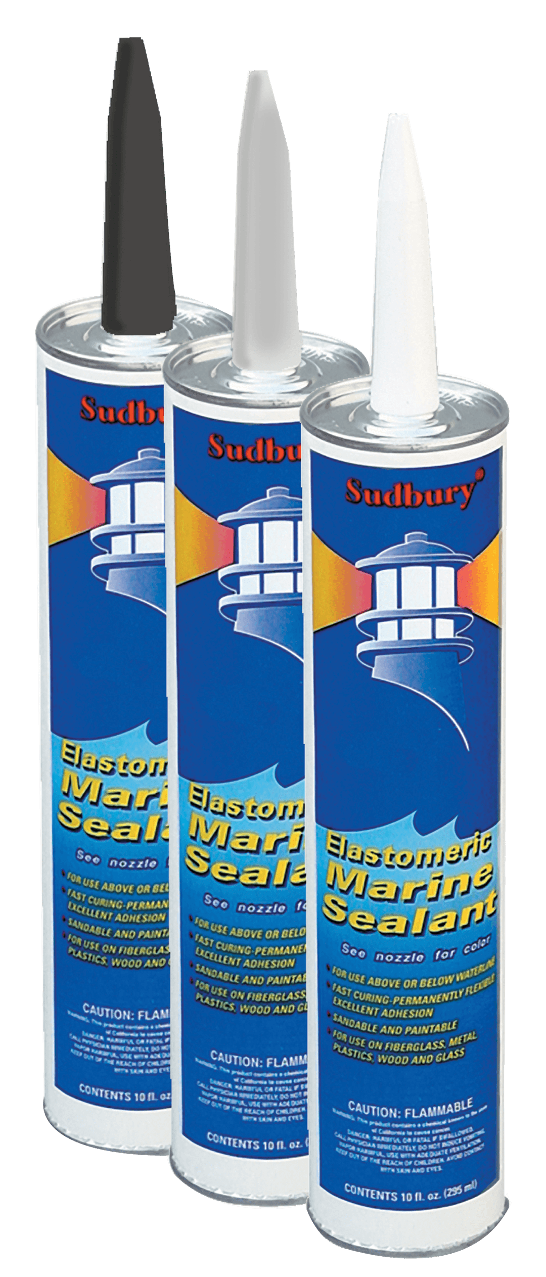 SUDBURY 301 Elastomeric Marine Sealant, Clear - 10 oz. Cartridge - High quality product image showing SUDBURY 301 Elastomeric Marine Sealant, Clear - 10 oz. Cartridge details and features