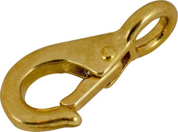 SEA-DOG 139120-1 Boat Eye Snap; Fixed Eye; Snap Size 0; 1/4 Inch Hook Size; 7/16 Inch Ring Diameter; 2-1/8 Inch Length; Bronze; Single