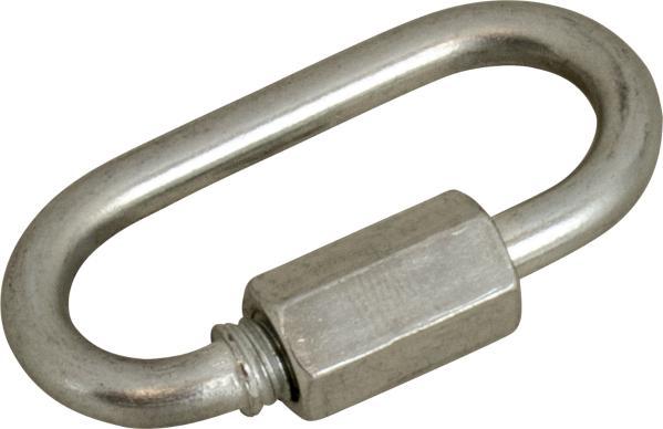 SEA-DOG 158008-1 GALVANIZED QUICK LINK 2-15/16, Interlocking/ Spring Loaded Gate; Oval; 3/8 Inch Opening; 2-15/16 Inch Length; Electro-Galvanized Mild Steel; 7700 Pound Capacity - High quality product image showing SEA-DOG 158008-1 GALVANIZED QUICK LINK 2-15/16, Interlocking/ Spring Loaded Gate; Oval; 3/8 Inch Opening; 2-15/16 Inch Length; Electro-Galvanized Mild Steel; 7700 Pound Capacity details and features