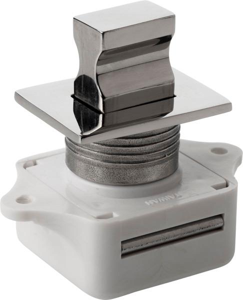 SEA-DOG 225310-1 PUSH BUTTON RIM LATCH - SQUARE, Push Button Rim Latch; Mortise Mount; 2-1/16 Inch Square Housing; White Sturdy Plastic Housing/ 304 Stainless Steel Knob; Single; With Flat Strike Plate/ 90 Degree Strike Plate - High quality product image showing SEA-DOG 225310-1 PUSH BUTTON RIM LATCH - SQUARE, Push Button Rim Latch; Mortise Mount; 2-1/16 Inch Square Housing; White Sturdy Plastic Housing/ 304 Stainless Steel Knob; Single; With Flat Strike Plate/ 90 Degree Strike Plate details and features