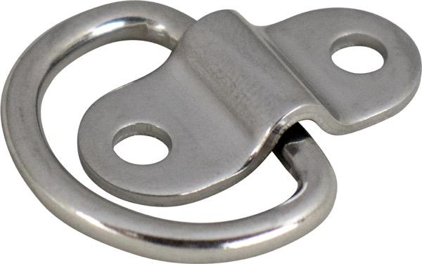 SEA-DOG 090145-1 STAINLESS FOLDING D-RING - 2, 1/8 Inch Ring; Corrosion Resistant; 304 Stainless Steel; Single