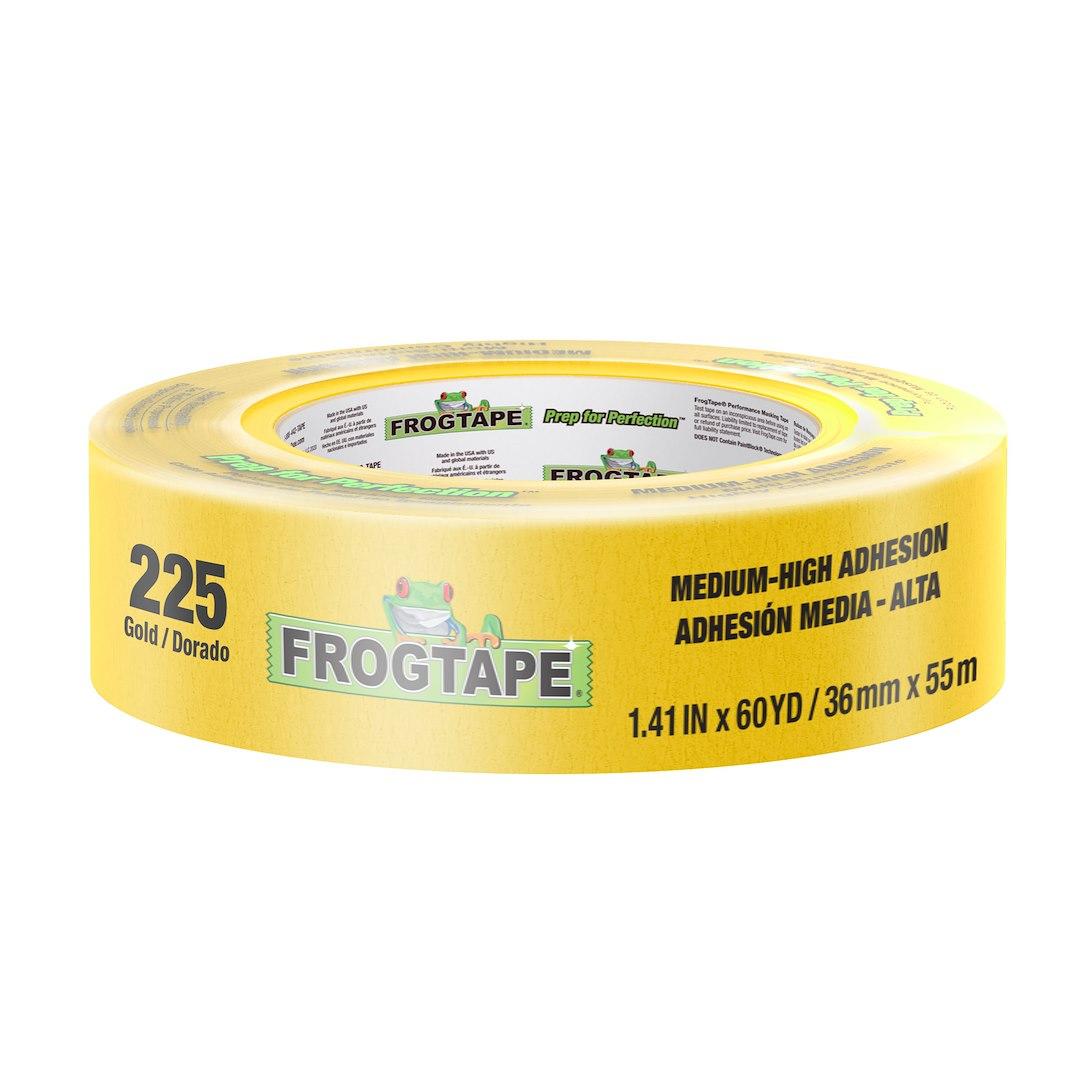 SHURTAPE 105375 CP 225 GLD-36MM X 55M-32 RLS, Performance Grade; Used For Multiple Surfaces And Substrates Including Metal/ Rubber/ Plastic And Fiberglass; 1.41 Inch Width x 60 Yard Length; Gold; Rubber Adhesive With Fine Structured Crepe Backing; Single - High quality product image showing SHURTAPE 105375 CP 225 GLD-36MM X 55M-32 RLS, Performance Grade; Used For Multiple Surfaces And Substrates Including Metal/ Rubber/ Plastic And Fiberglass; 1.41 Inch Width x 60 Yard Length; Gold; Rubber Adhesive With Fine Structured Crepe Backing; Single details and features