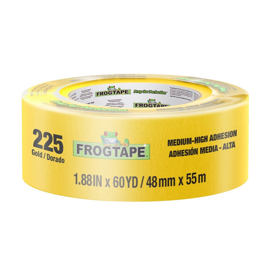 SHURTAPE 105376 CP 225 GLD-48MM X 55M-24 RLS, Performance Grade; Used For Multiple Surfaces And Substrates Including Metal/ Rubber/ Plastic And Fiberglass; 1.88 Inch Width x 60 Yard Length; Gold; Rubber Adhesive With Fine Structured Crepe Backing; Single - High quality product image showing SHURTAPE 105376 CP 225 GLD-48MM X 55M-24 RLS, Performance Grade; Used For Multiple Surfaces And Substrates Including Metal/ Rubber/ Plastic And Fiberglass; 1.88 Inch Width x 60 Yard Length; Gold; Rubber Adhesive With Fine Structured Crepe Backing; Single details and features