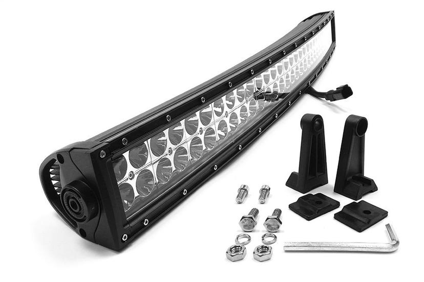 SOUTHERN TRUCK 74030 30 INCH INCH 180W LED Light Bar (Crvd, Dbl Row, Combo Flood/Beam DT Harness 79900/14,400 Lumens), Chrome Series