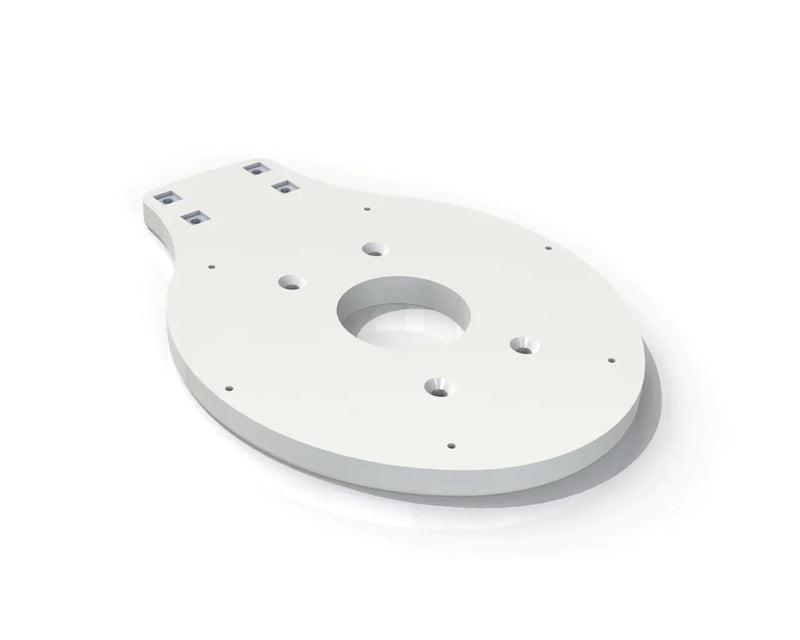 SEAVIEW ADAF3 MDLR TOP PLATE FOR FLIR M300 SERIES, For Use With Flir FB150 M300C/ M332/ M364/ M364C/ M364C LR Thermal Imaging Camera and Simrad Thermal Imaging Camera; White; 13.76 Inch Depth x 3/4 Inch Thickness