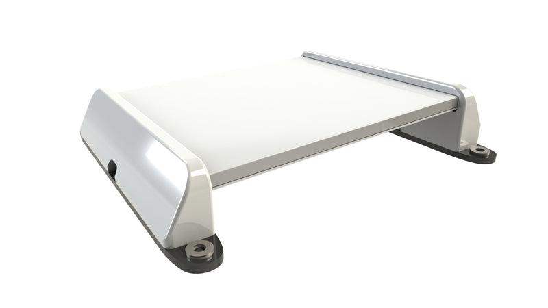 SEAVIEW APXMDM DIRECT MNT FOR STARLINK MINI, For Use With Starlink Mini Antenna; Used On RV/ Overland Vehicles/ Vans/ Jeeps/ UTV/ Trucks; Surface Mount; White; Polyethylene End Cap/ Aluminum Strip; 13.13 Inch Length