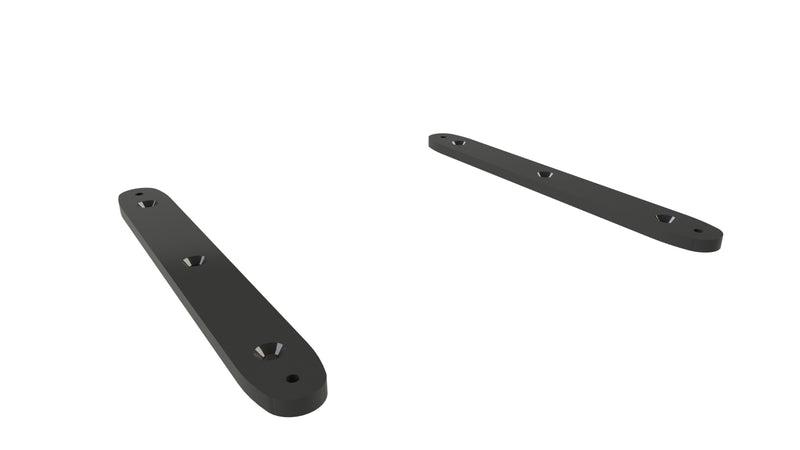 SEAVIEW APXMDMRB WiFi Antenna Mount; For Use With Starlink Mini Antenna; Used To Mount APEX/ APXMDM/ APXMDMRB Antenna Mounts Directly On Top; Surface Mount Removable Base Kit; Black; Aluminum; 3/8 Inch Thickness x 13.13 Inch Length; Set Of 2
