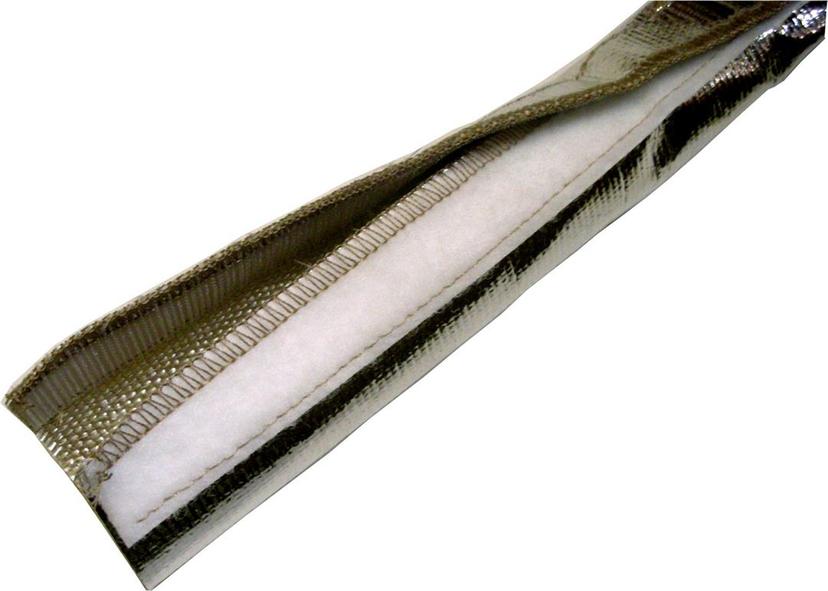 THERMO-TEC 14030 Express Sleeve Aluminized Hose and Wire Protection, 3FT x 1/2 INCH- 1 INCH I.D., Silver