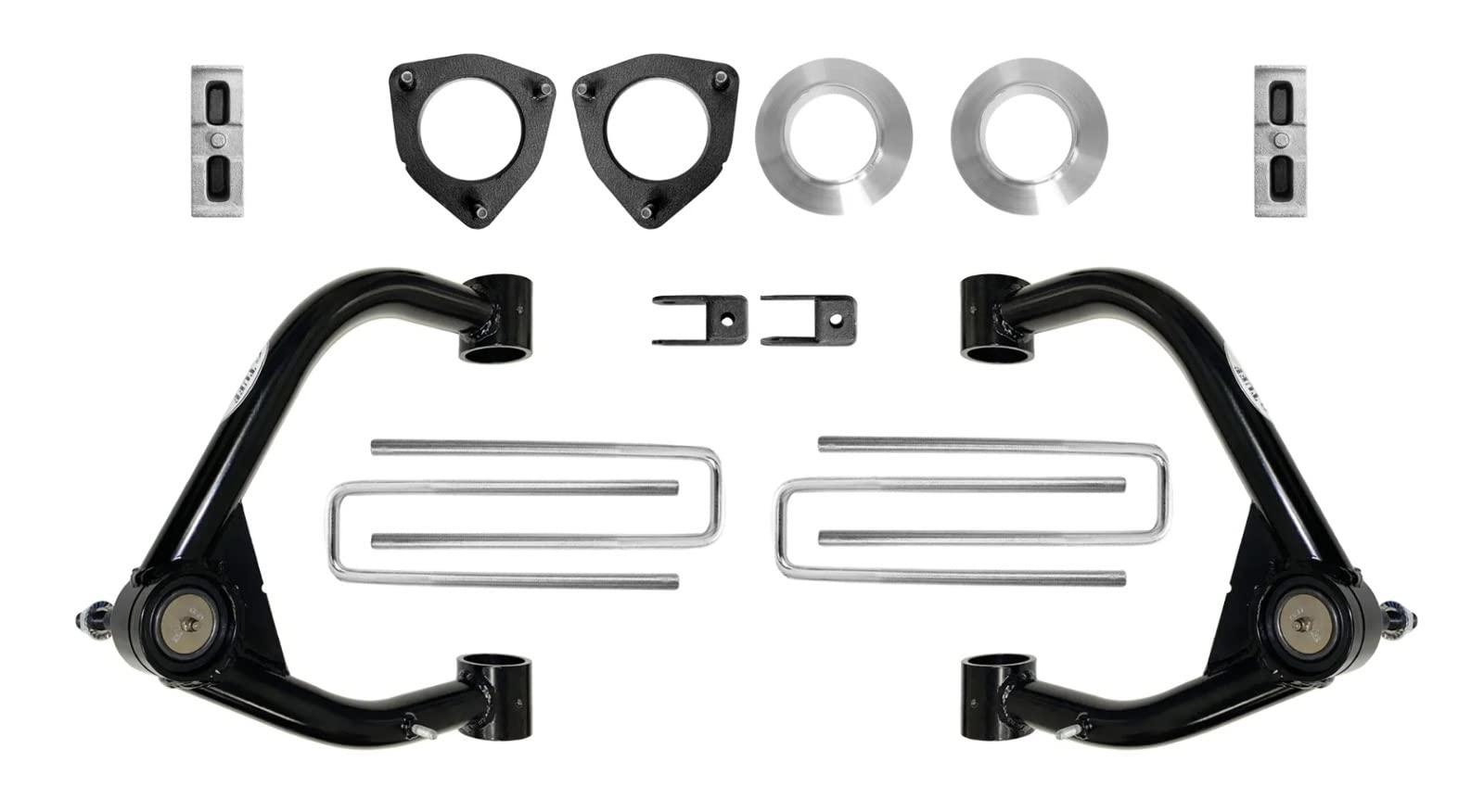 TUFF COUNTRY 14199 4 INCH Lift Kit with Upper Control Arms Compatible with/Replacement for Chevy Silverado 1500 | GMC Sierra 1500 2019-2022 - High quality product image showing TUFF COUNTRY 14199 4 INCH Lift Kit with Upper Control Arms Compatible with/Replacement for Chevy Silverado 1500 | GMC Sierra 1500 2019-2022 details and features