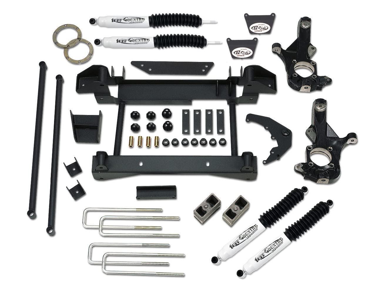 TUFF COUNTRY 16990 6 INCH Lift Kit (w/1-piece sub frame) with No Shocks 4x4 Compatible with/Replacement for Chevy Silverado 3500 2001-2006 - High quality product image showing TUFF COUNTRY 16990 6 INCH Lift Kit (w/1-piece sub frame) with No Shocks 4x4 Compatible with/Replacement for Chevy Silverado 3500 2001-2006 details and features