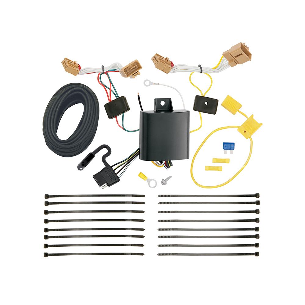 TEKONSHA 118754 T-One T-Connector Harness, 4-Way Flat, Compatible with Select Volkswagen Atlas - High quality product image showing TEKONSHA 118754 T-One T-Connector Harness, 4-Way Flat, Compatible with Select Volkswagen Atlas details and features