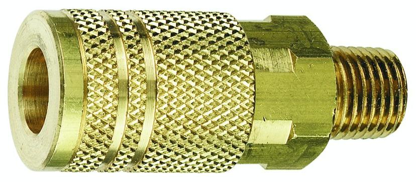 TRU-FLATE 13-225 1/4 INCH I/M Design x 1/4 INCH MNPT Brass Coupler